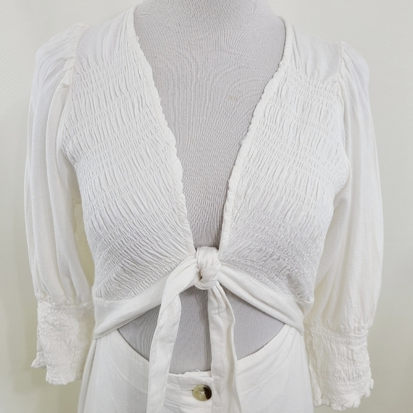 Free People String of Hearts maxi dress white size small NEW - Picture 6 of 8